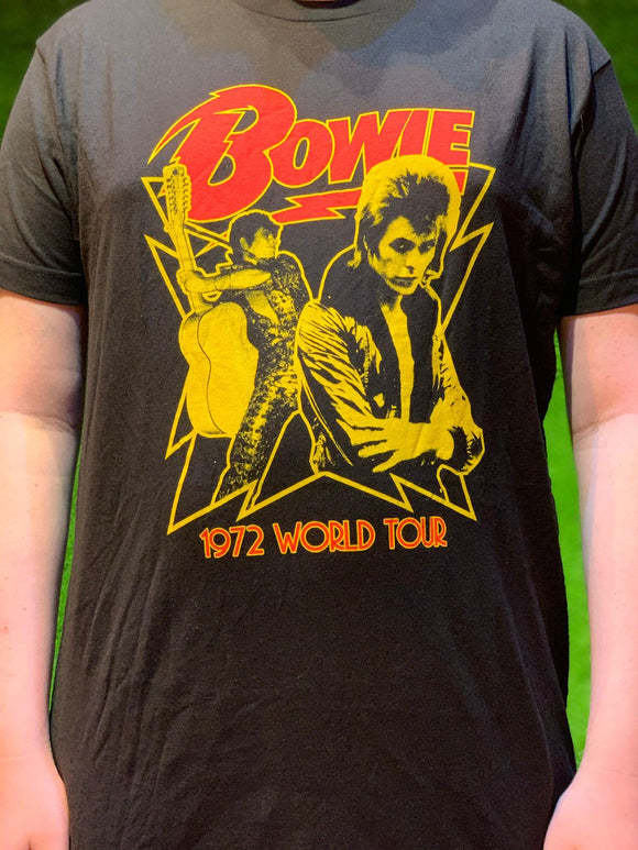 David Bowie -1972 Tour T-Shirt - Good Records To Go