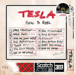 TESLA  - Real 2 Reel 2LP (180 Gram Clear Red Vinyl)