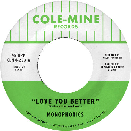 Monophonics & Kelly Finnigan - Love You Better / The Shape Of My Teardrops (Opaque Natural Vinyl 7