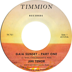 Jimi Tenor & Cold Diamond & Mink - Gaia Sunset (Yellow 7" Single Vinyl)