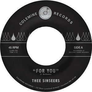 Thee Sinseers - For You / Si Lloraras (7" Single)