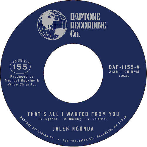 Jalen Ngonda - That's All I Wanted From You / So Glad I Found You (7