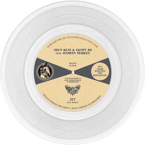 Seun Kuti - Dey / Dey (Instrumental) (Transparent Vinyl 7