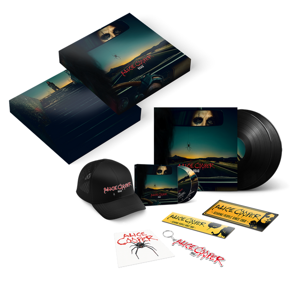 Alice Cooper - Road (Limited Box Set CD+2LP+Blu-ray incl. Trucker cap, Keychain, 2 Bumper stickers and Scented tree)