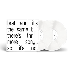 Charli XCX - BRAT & IT'S THE SAME BUT THERE'S THREE MORE SONGS SO IT'S NOT (2LP White Vinyl) {PRE-ORDER}