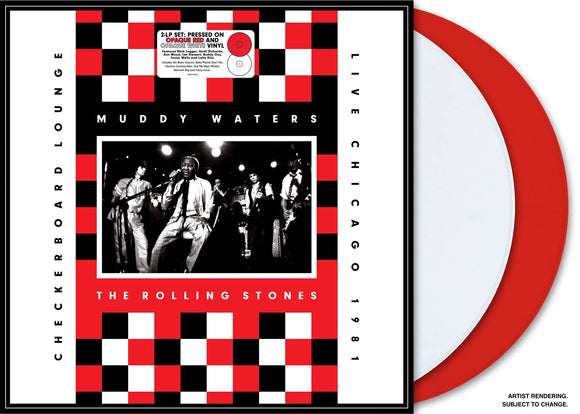 Muddy Waters & Rolling Stones - Live At Checkerboard Lounge Chicago 1981 (2LP Opaque Red & Opaque White Vinyl)