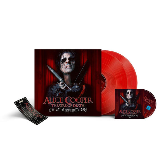 ALICE COOPER - THEATRE OF DEATH : LIVE AT HAMMERSMITH 2009 (RED VINYL / 2LP / DVD / NUMBERED TICKET) {PRE-ORDER}