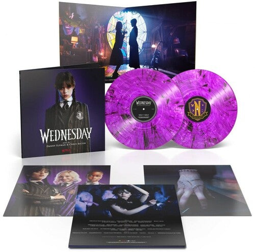Danny Elfman & Chris Bacon - Wednesday (2LP Purple Goth with Smokey Shadow Vinyl)