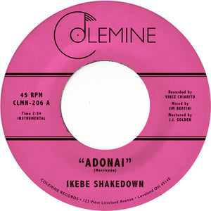 Ikebe Shakedown - Adonai (Transparent Blue Vinyl 7" Single)