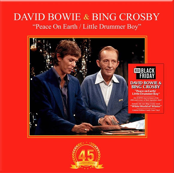 Bing Crosby / David Bowie  - Peace on Earth/Little Drummer Boy (Candy Cane Swirled Vinyl 12