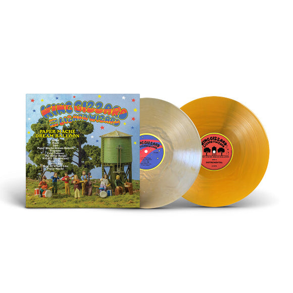 King Gizzard & The Lizard Wizard - Paper Mâché Dream Balloon (2xLP Instrumental Edition) [Fresh Lemon & Mango Wave Colored Vinyl]
