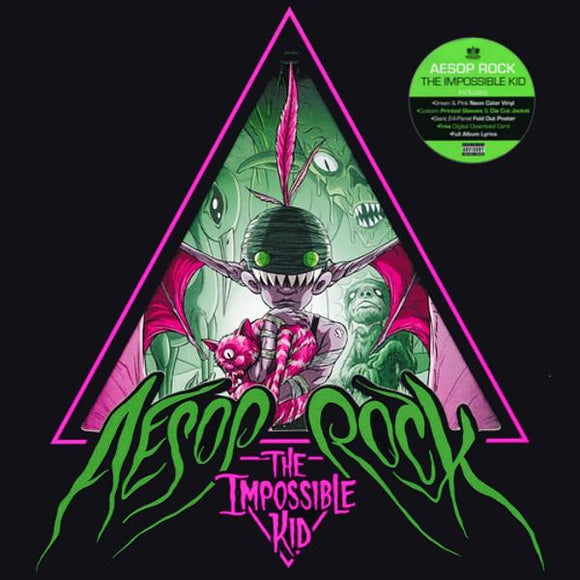 Aesop Rock - The Impossible Kid (Green and Pink Neon Vinyl) - Good Records To Go