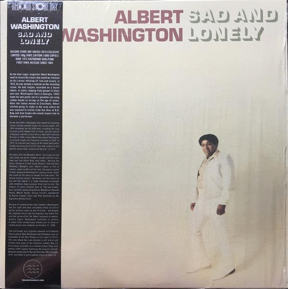 Albert Washington - Sad And Lonely - Good Records To Go