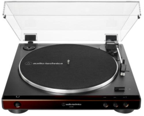 Audio Technica AT-LP60X BROWN/BLACK Fully Automatic Belt-Drive Turntable 33/45 RPM - Good Records To Go