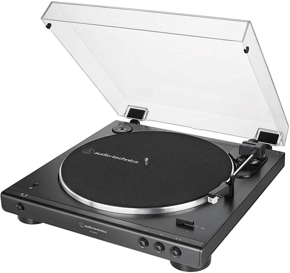 Audio Technica AT-LP60XBT-BK Bluetooth Wireless Fully Automatic Belt-Drive Turntable (Black) - Good Records To Go