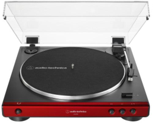 Audio Technica AT-LP60XBT-RD Red Fully Automatic Belt-Drive Turntable 33/45 RPM - Good Records To Go