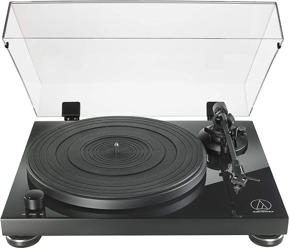 Audio Technica AT-LPW50PB Fully Manual Belt Drive Turntable (Piano Black) - Good Records To Go