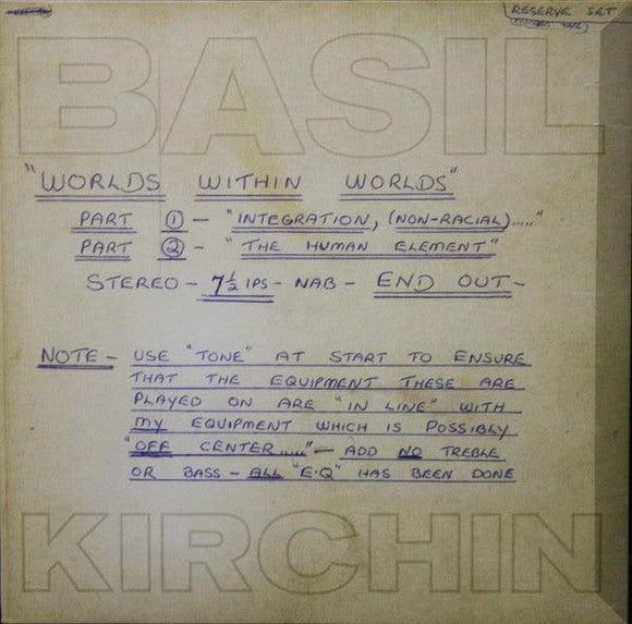 Basil Kirchin - Worlds Within Worlds - Good Records To Go