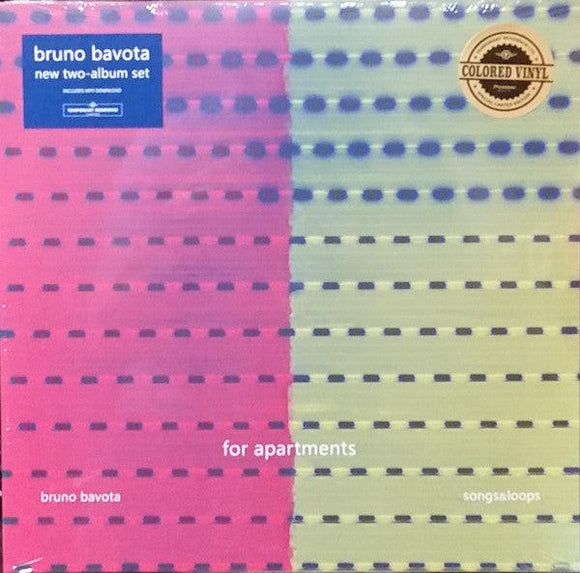 Bruno Bavota - For Apartments: Songs & Loops (Terracotta Red and Chartreuse Vinyl) - Good Records To Go
