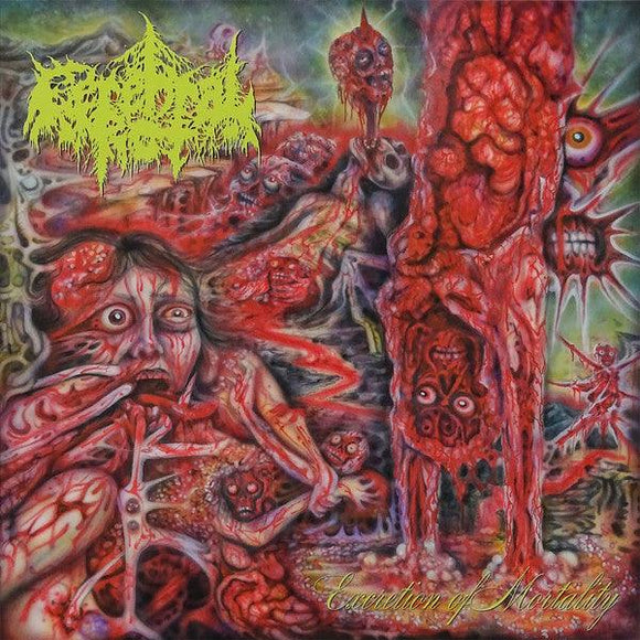 Cerebral Rot - Excretion Of Mortality (Piss Yellow Inside Ultra Clear With Black Smoke Vinyl) - Good Records To Go