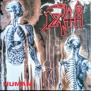 Death (Metal) - Human (Clear With Bone White Pinwheel Splatter) - Good Records To Go