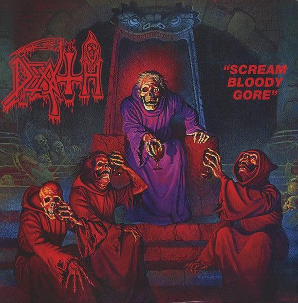 Death (Metal) - Scream Bloody Gore (Clear Vinyl With Blood Red Pinwheel Splatter) - Good Records To Go