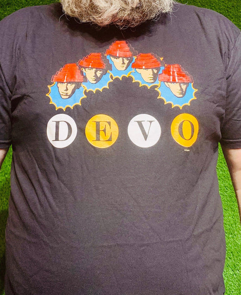 DEVO tシャツ ディーボ Be Stiff Devo Vintage T-shirt, B Stiff, Faded Black Tee Shirt, New Wave