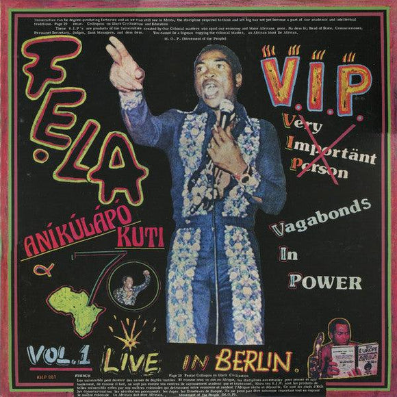 Fela Kuti & Africa 70 - V.I.P. (Vagabonds In Power) Vol. 1 Live In Berlin - Good Records To Go