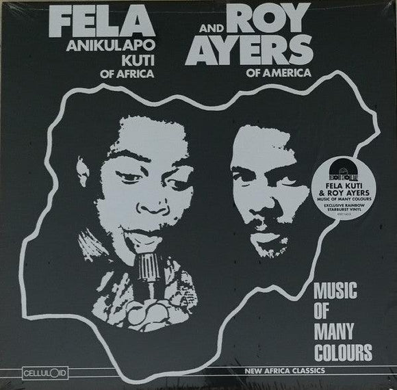 Fela Kuti And Roy Ayers - Music Of Many Colours (Rainbow Starburst Vinyl) - Good Records To Go