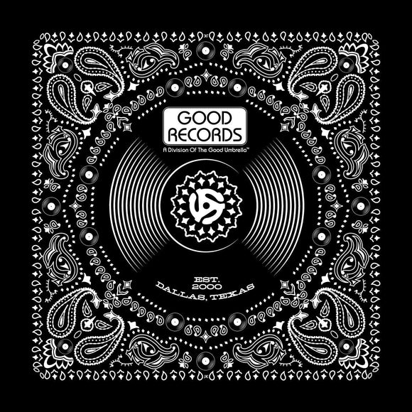 Good Records 20th Anniversary Black Bandana - Good Records To Go