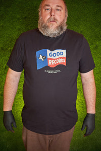 Good Records Black Texas Flag T-Shirt - Good Records To Go