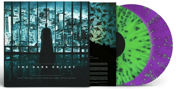 Hans Zimmer & James Newton Howard - The Dark Knight (Original Soundtrack) [Joker-Inspired Neon Green & Violet Splatter Vinyl] - Good Records To Go