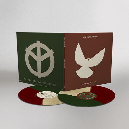 Hiss Golden Messenger - O Come All Ye Faithful (Bone Green Red Tri-Color Peark Vinyl) - Good Records To Go