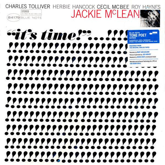 Jackie McLean - It's Time! (Tone Poet Series) - Good Records To Go
