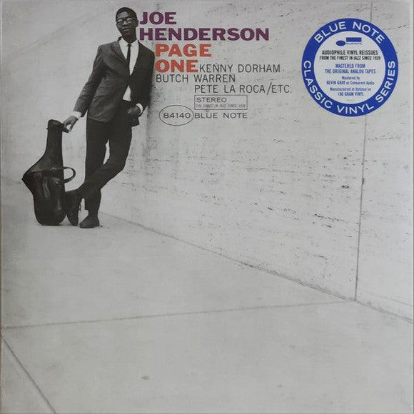 Joe Henderson - Page One (Blue Note Classic Vinyl Series) - Good Records To Go