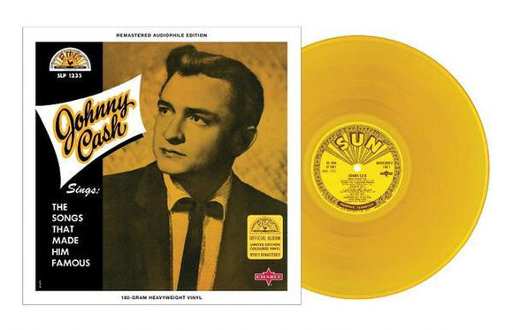 Johnny Cash - Sings The Songs That Made Him Famous (Indie Exclusive Yellow Vinyl) - Good Records To Go