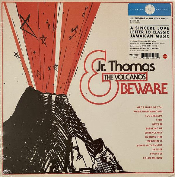 Jr. Thomas & The Volcanos - Beware (Transparent Orange Vinyl) - Good Records To Go
