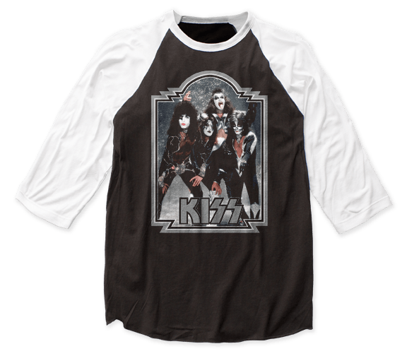Kiss - Glitter ‘76 Jersey T-Shirt - Good Records To Go