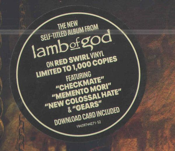 Lamb Of God - Lamb Of God (Red Swirl Vinyl) - Good Records To Go