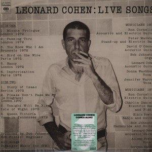Leonard Cohen - Live Songs (Sundazed) - Good Records To Go