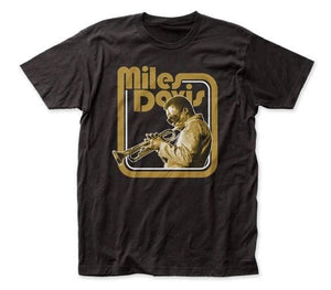 Miles Davis- Gold Trumpet T-Shirt - Good Records To Go