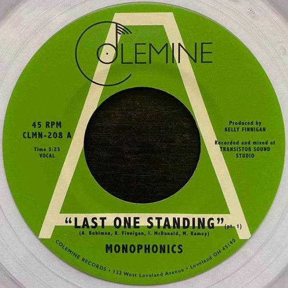 Monophonics - Last One Standing (Clear Vinyl) 7” - Good Records To Go