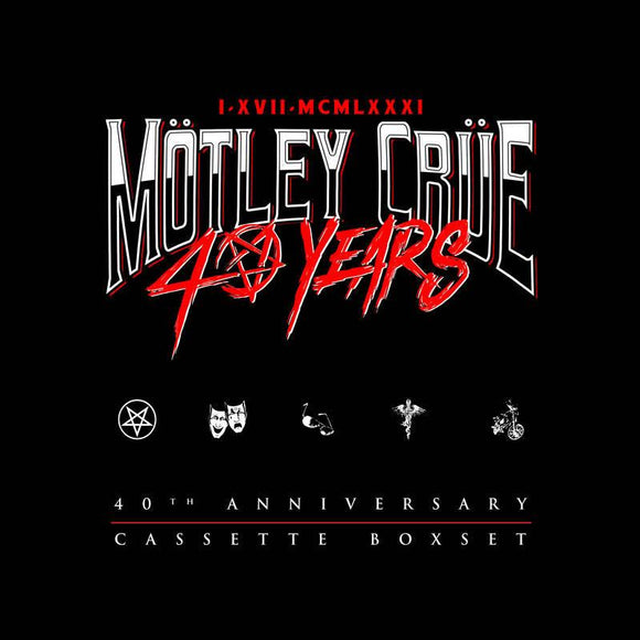 Motley Crue  - 40th Anniversary Cassette Box Set - Good Records To Go