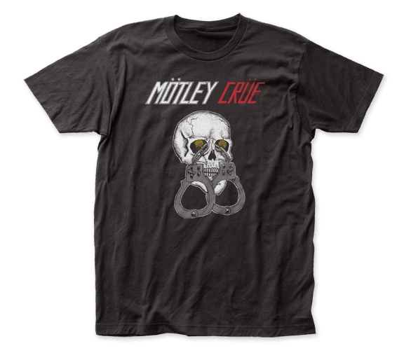 Motley Crue - Skull Cuffs Shout At The Devil T-Shirt - Good Records To Go