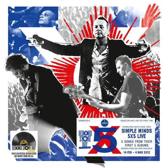 Simple Minds - 5 x 5 Live  (3LP) - Good Records To Go