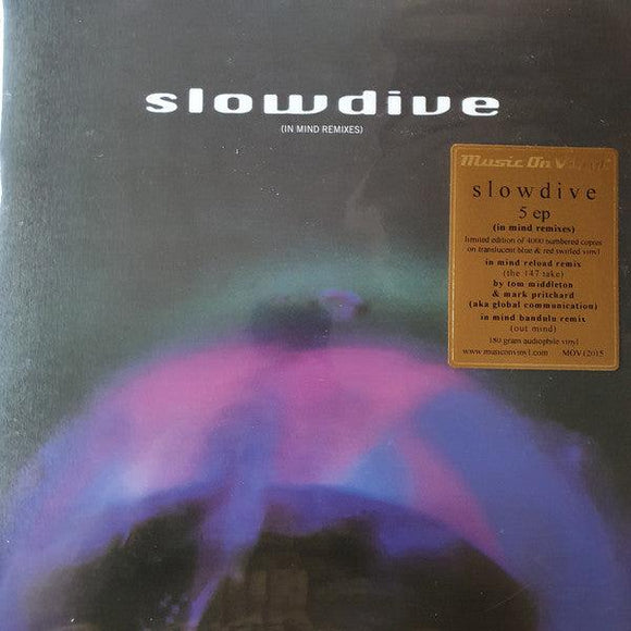 Slowdive - 5 EP (In Mind Remixes) [Limited Edition of 4,000 Numbered Copies On Translucent Blue & Red Swirl Colored Vinyl] - Good Records To Go