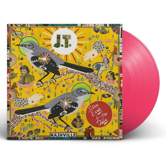 Steve Earle & The Dukes - J.T. (Good Records Edition-Astroturf Pink Vinyl-LTD To 300) - Good Records To Go