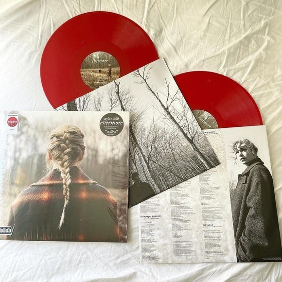 Taylor Swift - Evermore (Red Vinyl 2LP) - Good Records To Go