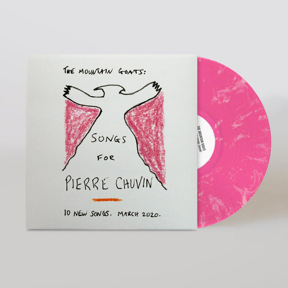 The Mountain Goats - Songs for Pierre Chuvin (Merge Peak Vinyl -  Opaque Pink & White Swirl Vinyl) - Good Records To Go
