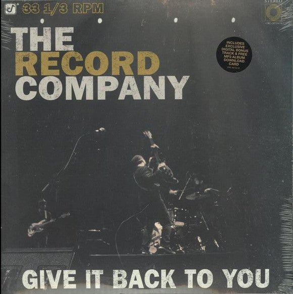 The Record Company - Give It Back To You - Good Records To Go